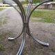 Glass dining table 70s - 130 cm