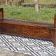 Oak solid wood storage bench