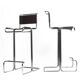 Set of 6 Linea Veam Modernist Leather and Chrome Bar Stools, 1960s