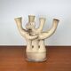 German Studio Pottery Sculptural Candleholder from Hans Fischer, 1980s