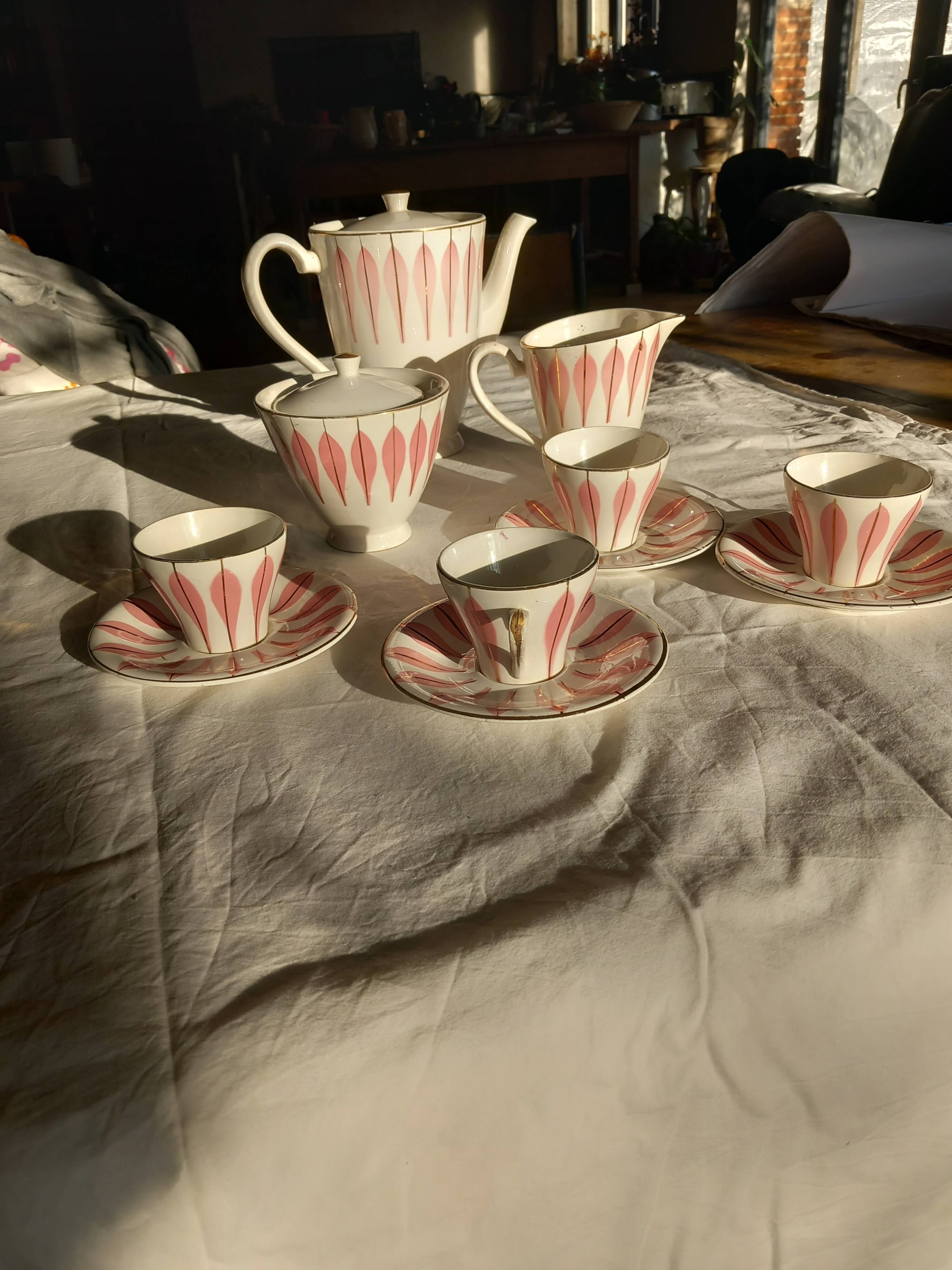 Vintage café service Digoin Sarreguemines as good as new.