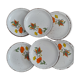 Set of 6 plates dessert in Gien sandstone - France, model China - So vintage