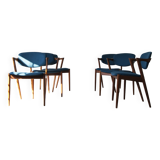 Teak Model 42 Chairs by Kai Kristiansen for Schou Andersen, Set of 6