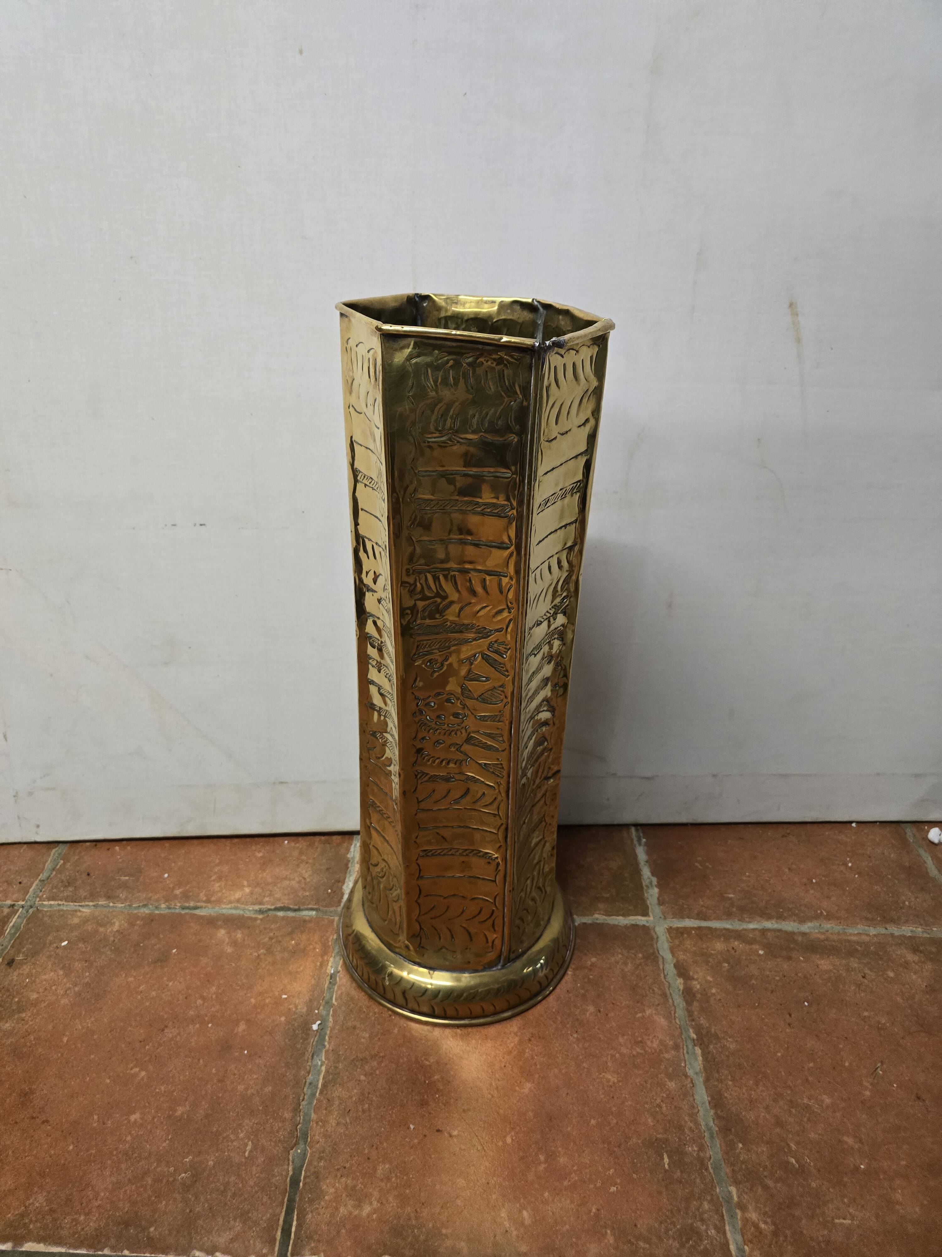 Copper umbrella stand