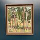 Huile su panneau suédoise – « Forêt » par Bertil Lundgren (1900–1979)