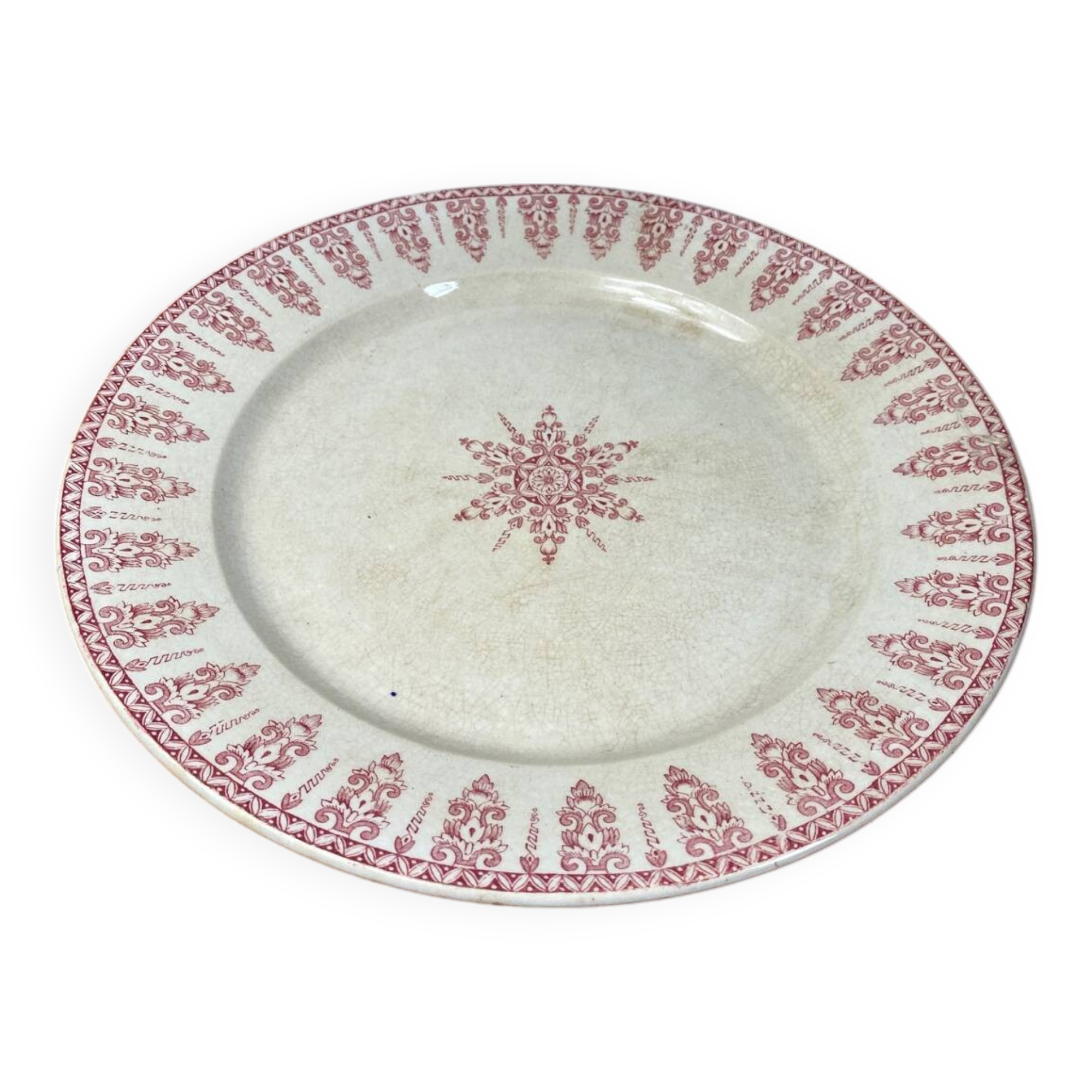 Antique Hiens porcelain dish, iron earth