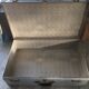Large vintage suitcase in light metal