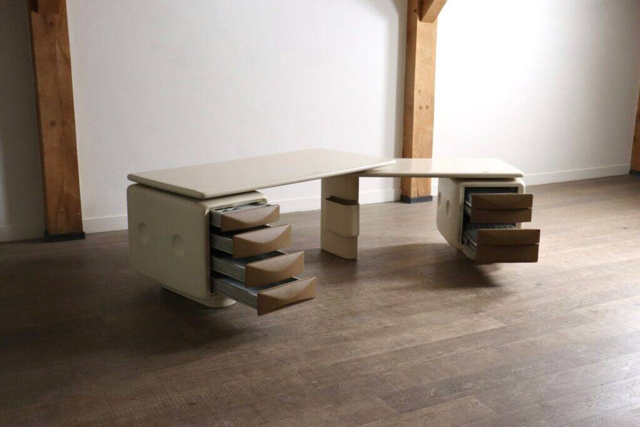 Ernest Igl Jet corner desk for Wilhelm Werndl, 1970s