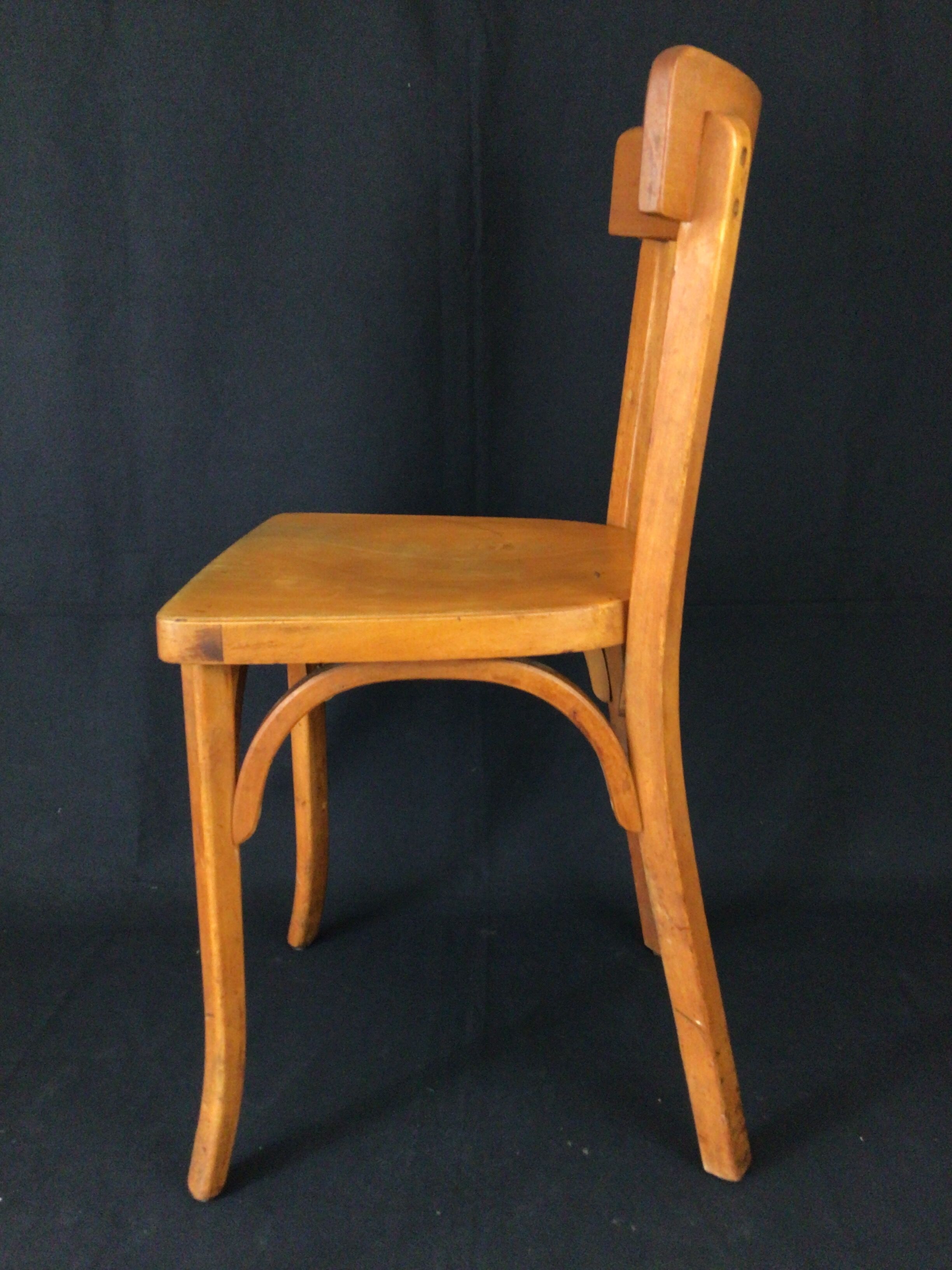 Pair of Baumann bistro chairs