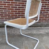 Set of 4 Cesca b32 model chairs in white