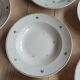 Set of 16 opaque porcelain hollow plates Badonviller