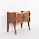 Table de nuit/armoire sculpturale italienne du milieu du siècle, années 1950