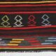 Colorful Long Wide Vintage Kilim Runner Rug, Turkish Woven Rug, 162x313 Cm