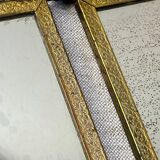 Vintage barber triptych mirror