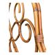 Bamboo and rattan headboard 160cm vintage 1960