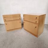Pair of blond furniture, 1960