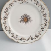 Two antique porcelain plates from Paris The crystal staircase