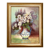 Oil on old canvas