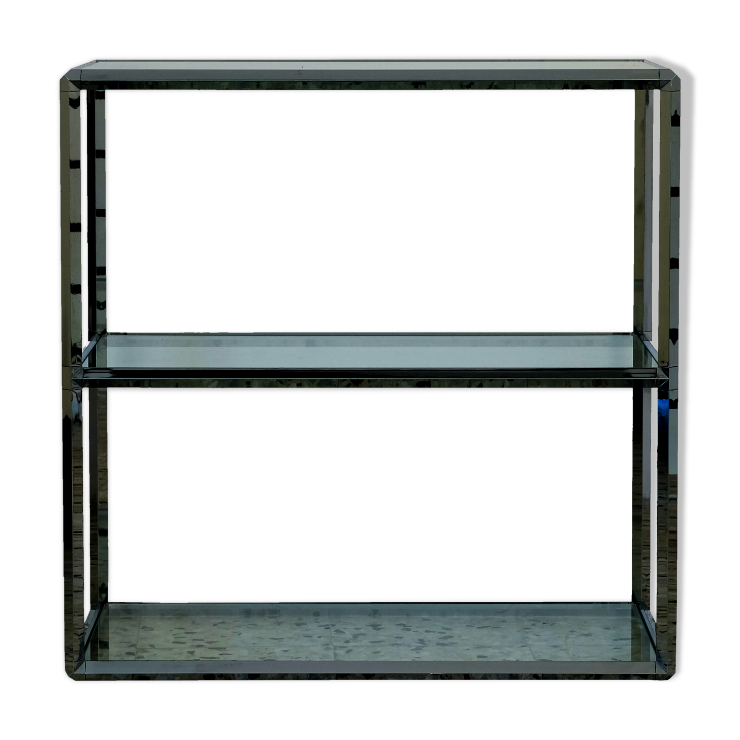 Vitra chrome and glass console