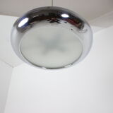 Functionalist chrome Pendant UFO by Josef Hurka for Napako, 1930s