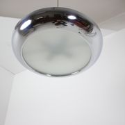 Functionalist chrome Pendant UFO by Josef Hurka for Napako, 1930s