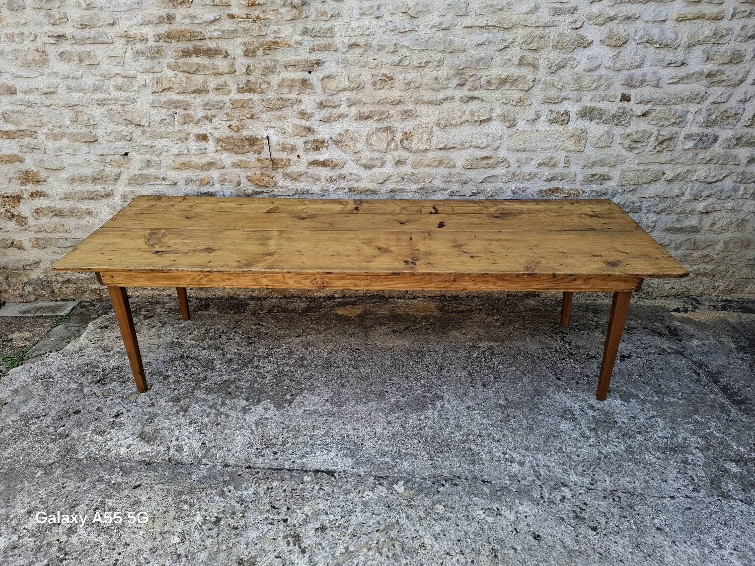 Fir farm table 251 x 85