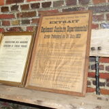 Two coffee settlement boards 1950