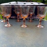 Set of 6 Luminarc Rosaline Stem Glasses - Stemglasses Model No. 5 (12