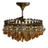 Vintage Murano crystal technology lamp, years 50