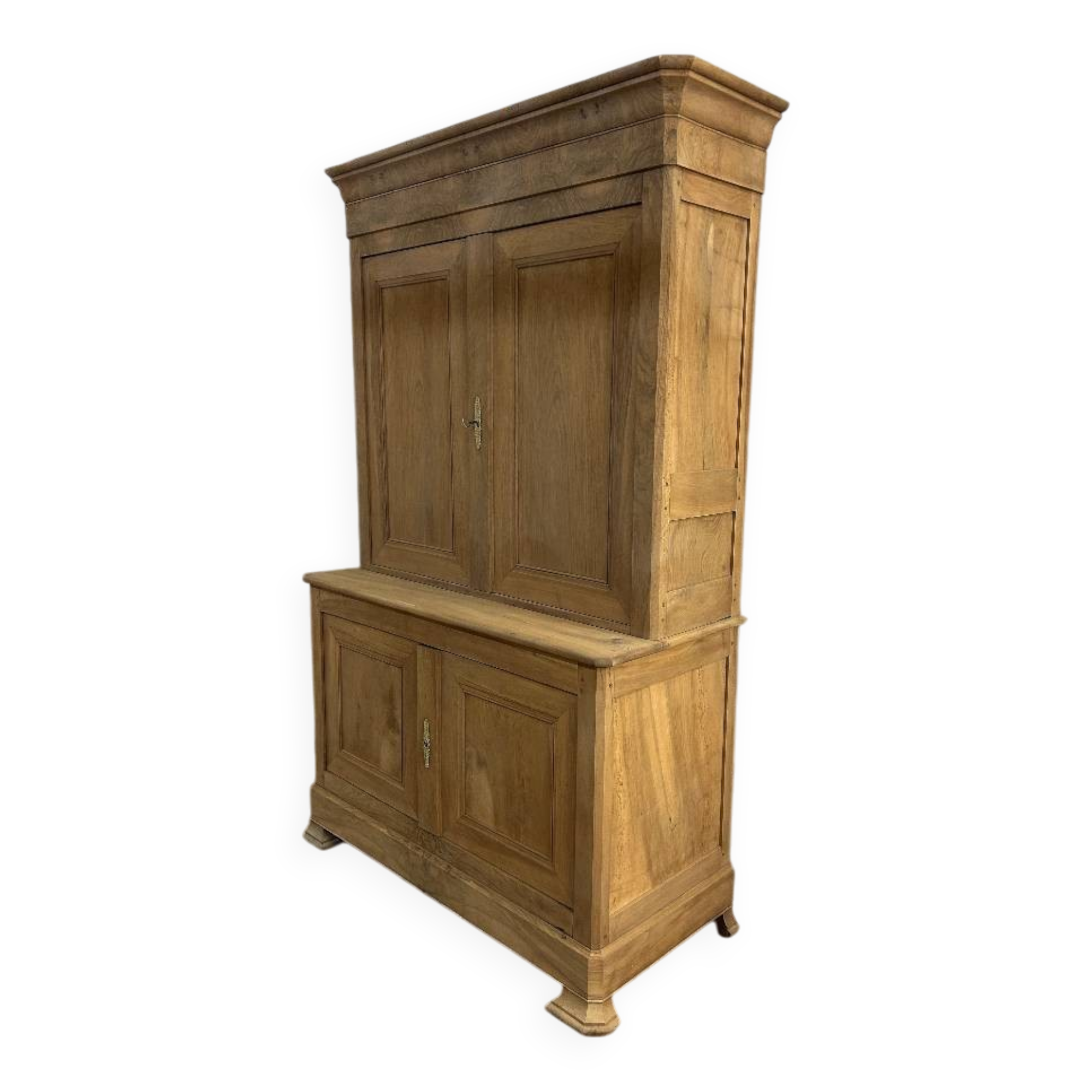 Louis Philippe 2-piece buffet, airbrushed solid walnut