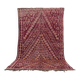 Burgundy Vintage Moroccan rug 183 x 321 cm - Berber Wool Rug - Handmade Rug