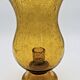 Biot orange bubble glass candle holder