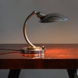 Restored Bauhaus Chrome Table Lamp, Franta Anyz, New Electrification, Czechia, 1920s