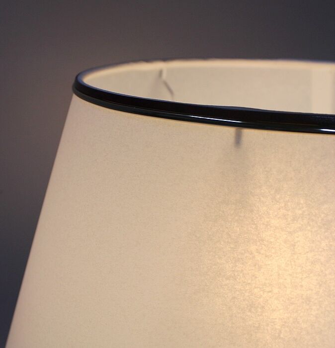 White day abat lamp and blue glass foot 1940/1960