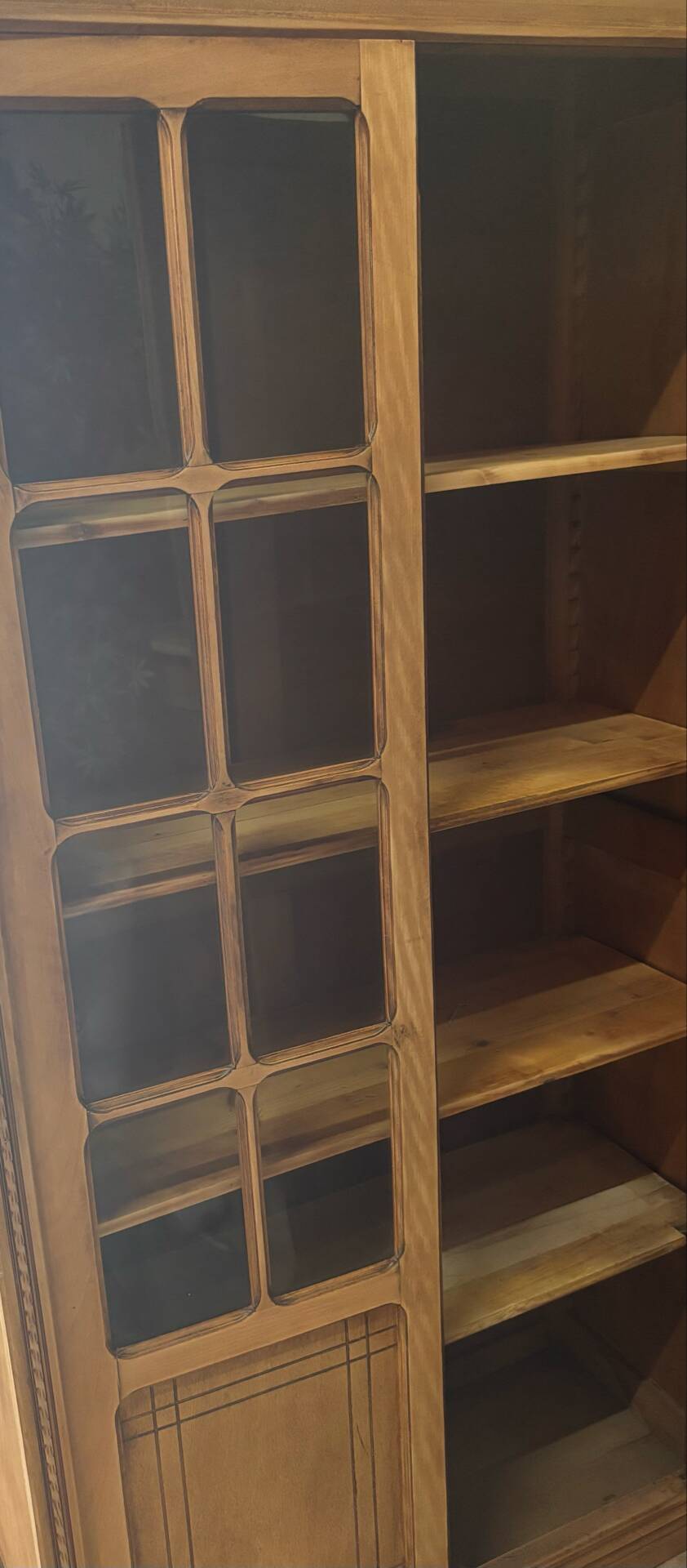 Old Parisian wooden dresser - bookshelf