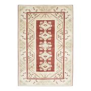 Vintage Turkish Hand-Knotted Wool Cotton Red Area Rug 202x301