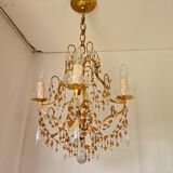 Chandelier cage with 4 lights