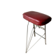 Vintage folding stool Libellule – Normafix – burgundy faux leather – years