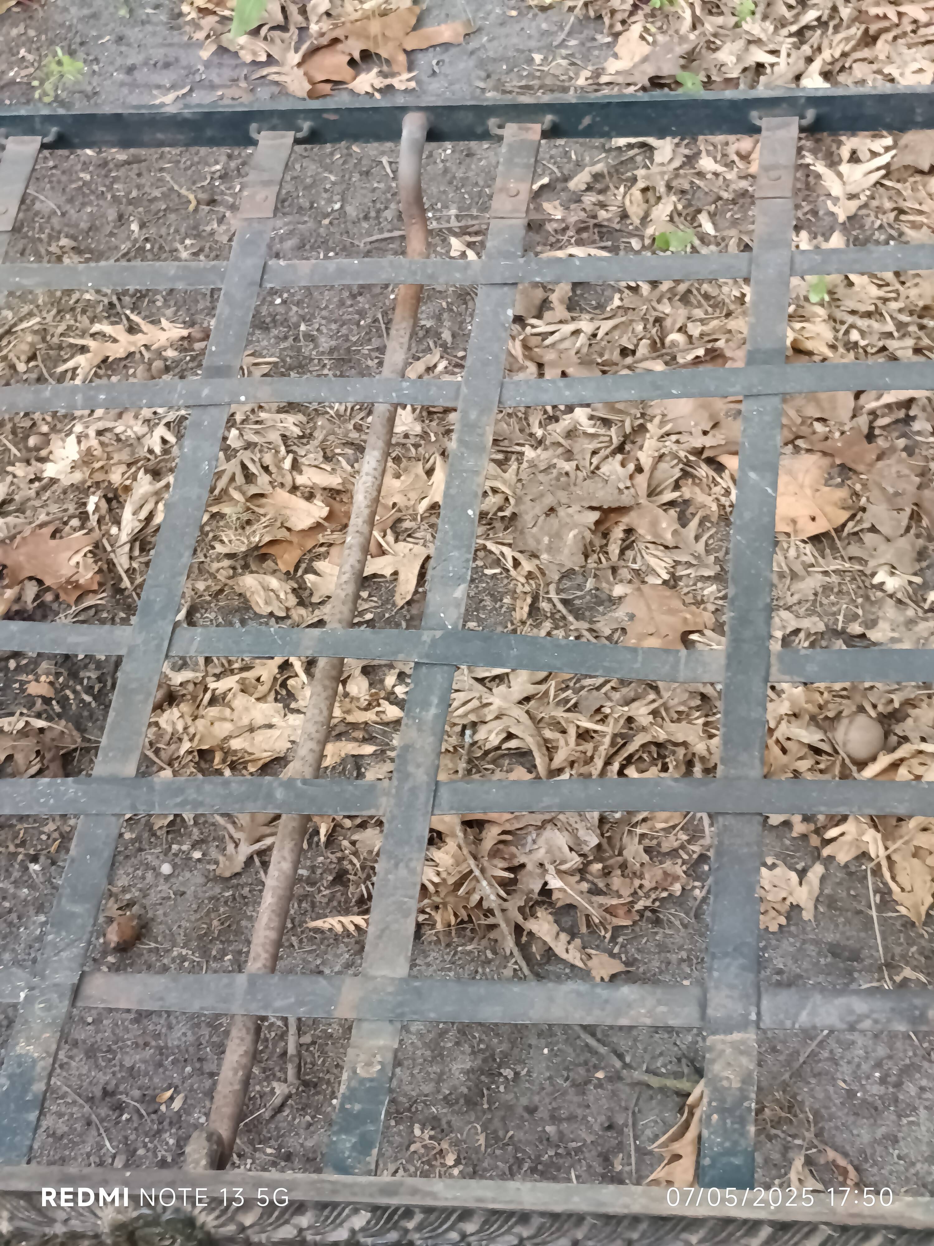 Bench, cast iron daybed, late 19th - early 20th century