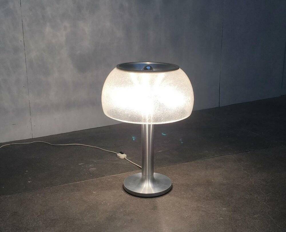 Swiss mid-century space age mushroom floor lamp by Temde, 1960s.