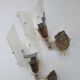Pair of vintage rockabilly wall lights from the 60s