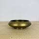 Vintage round gold-plated brass pocket tray