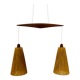Suspension en teck et sisal par Temde