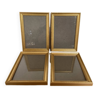 Four gilded wood frames to place or hang