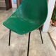 A shell chair by Pierre Guariche for Meurop in vintage green from the 1960s.