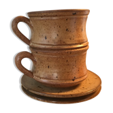 2 tasses en grès
