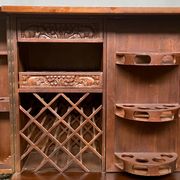 Folding bar. Solid mahogany.
