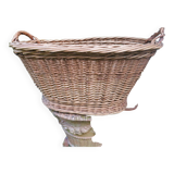 Large wicker laundry basket