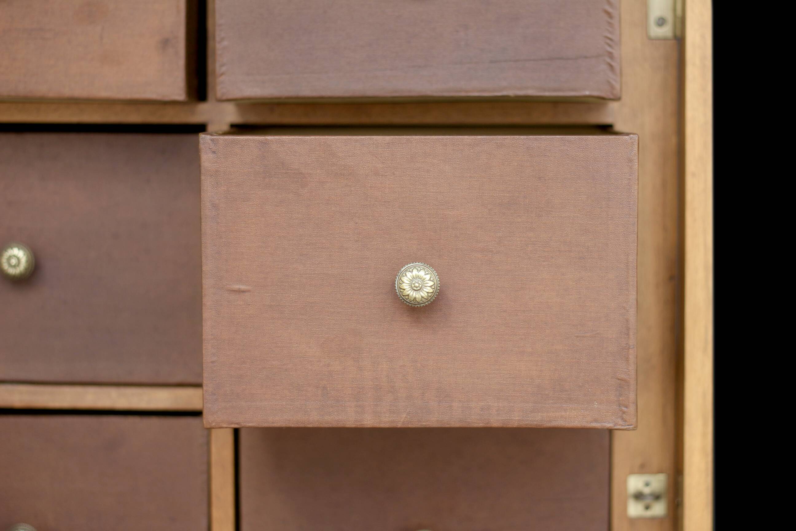 Magnificent notary's cabinet in walnut (late 19th century).