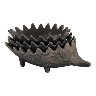 Vintage hedgehog ashtray 1950 after Walter Bosse